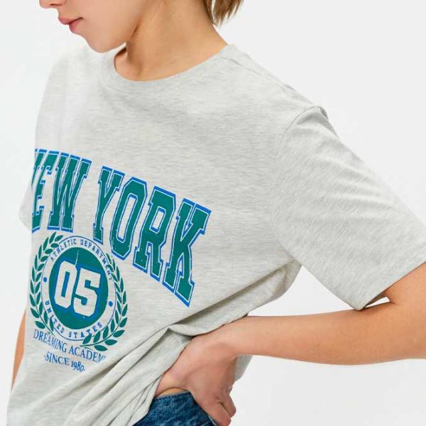 Tricou pentru femei Koton 4SAL10163IK 69 % viscoză/ Light Gray photo 2