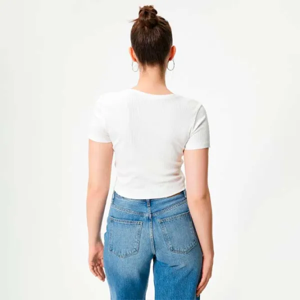 Tricou pentru femei Koton 4SAL10632IK 100% bumbac/ White photo 4