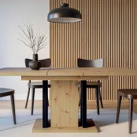 Masă de bucătărie extensibilă Prospero Wood PAL melaminat/ Brown photo 7