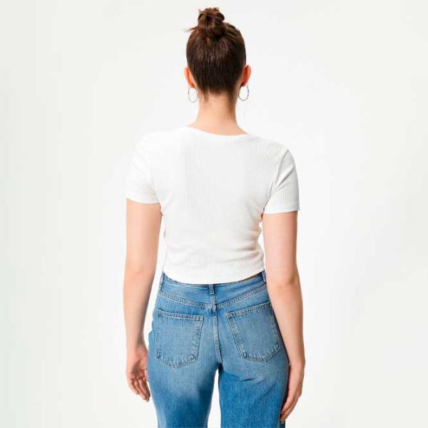 Tricou pentru femei Koton 4SAL10632IK 100% bumbac/ White photo 4