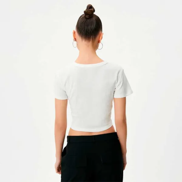 Футболка для женщин Koton 4SAL10146IK 100% хлопок/ Белый photo 4