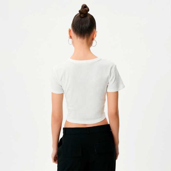 Tricou pentru femei Koton 4SAL10146IK 100% bumbac/ White photo 3