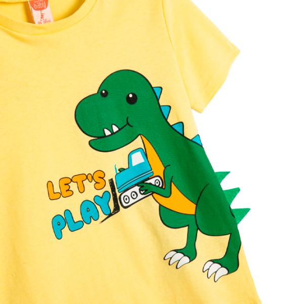 Tricou pentru băieți Koton 4SMB10056TK 92 / Yellow photo 3