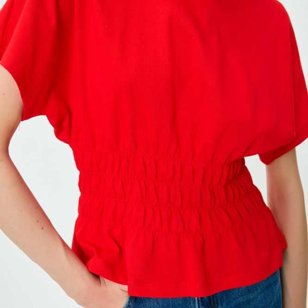 Tricou pentru femei Koton 4SAK50128EK 100% bumbac/ Red photo 5