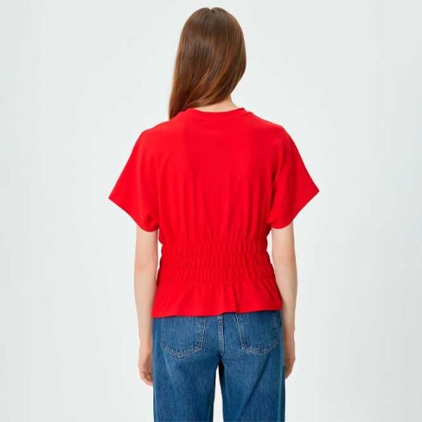 Tricou pentru femei Koton 4SAK50128EK 100% bumbac/ Red photo 4