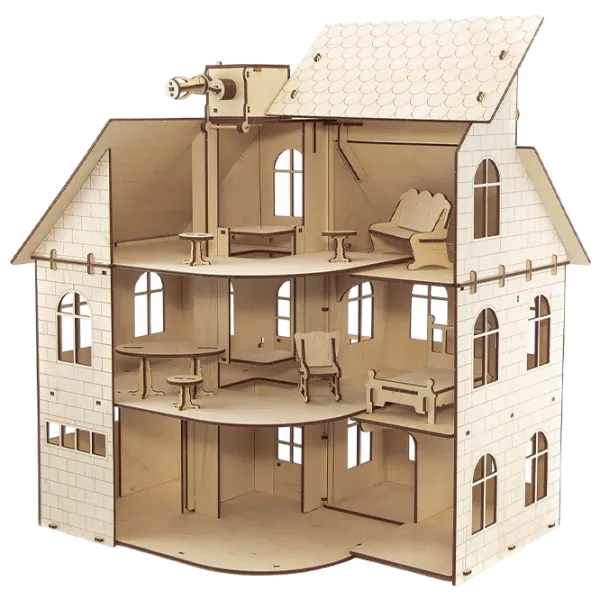 Puzzle 3D Ewa Toys Casa păpușilor 14+/ Numărul de piese: 131 photo 4 Puzzle 3D Ewa Toys Casa păpușilor 14+/ Numărul de piese: 131 photo 4
