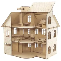 Пазл 3D Ewa Toys Кукольный домик 14+/ Количество деталей: 131 photo 4