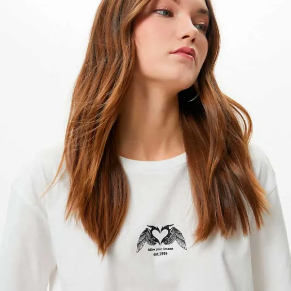 Tricou pentru femei Koton 4SAL10010IK 100% bumbac/ White photo 2