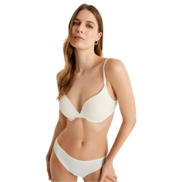 Sutien pentru femei Koton 4SLK10003MK 75C/ Ecru/ Pe curelușe photo 3