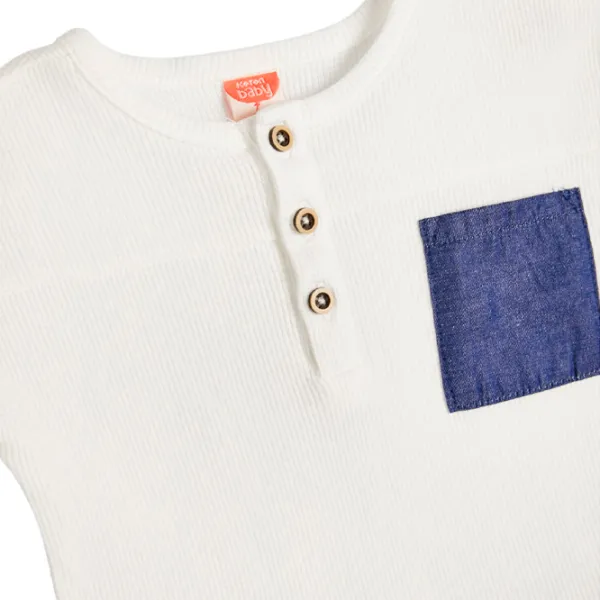 Футболка для мальчиков Koton 4SMB10006TK 98/ Экрю photo 3