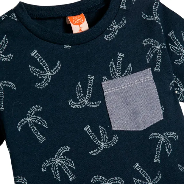 Tricou pentru băieți Koton 4SMB10176TK 86/ Navy photo 3