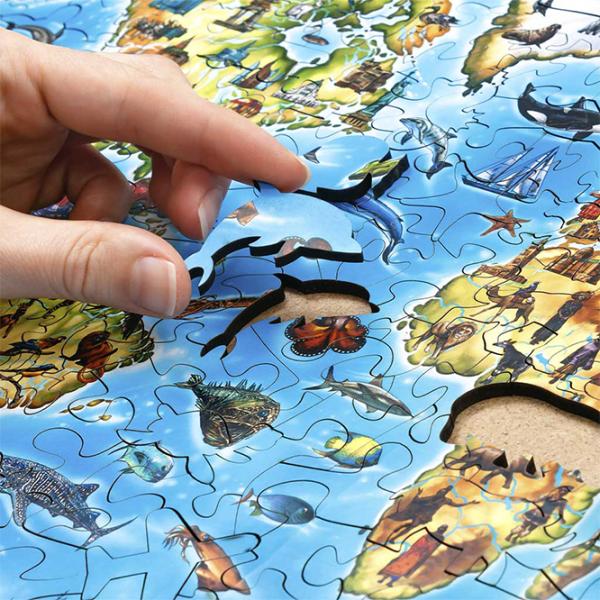 Puzzle 2D Ewa Toys Harta lumii 14+/ Numărul de piese: 501 photo 5