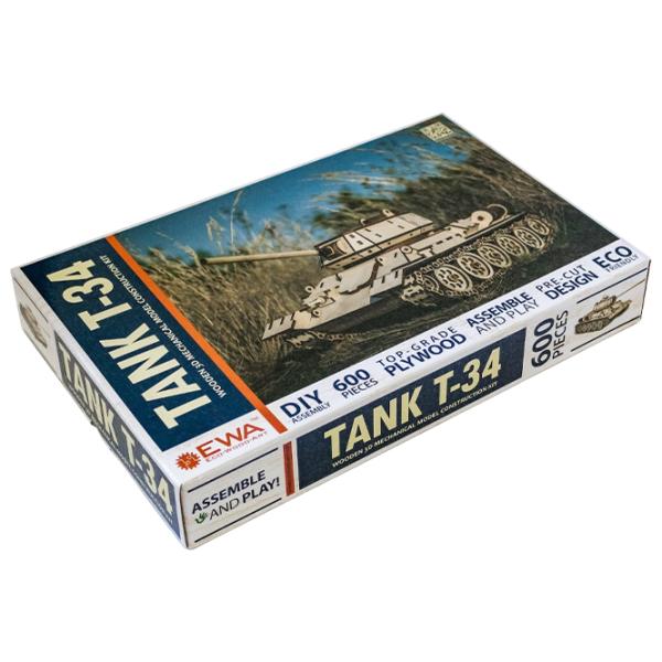 Puzzle 3D Ewa Toys Tanc T-34 14+/ Numărul de piese: 600 photo 6