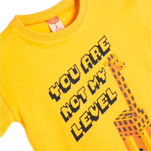 Tricou pentru băieți Koton 4SMB10226TK 104 / Yellow photo 3