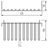 Raft SV-mebel BJ003E Oțel inoxidabil/ White photo 2