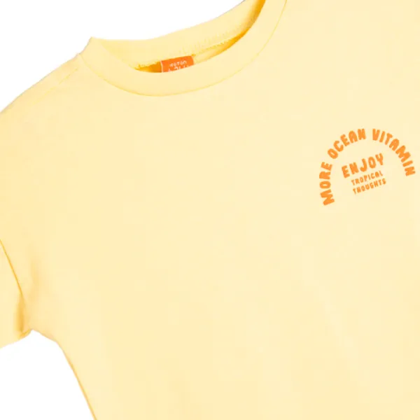Tricou pentru băieți Koton 4SMB10154TK 110/ Yellow photo 3