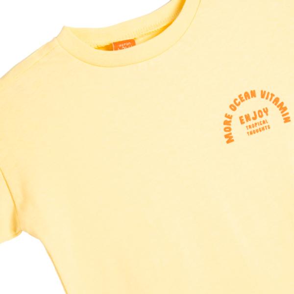Tricou pentru băieți Koton 4SMB10154TK 110/ Yellow photo 3