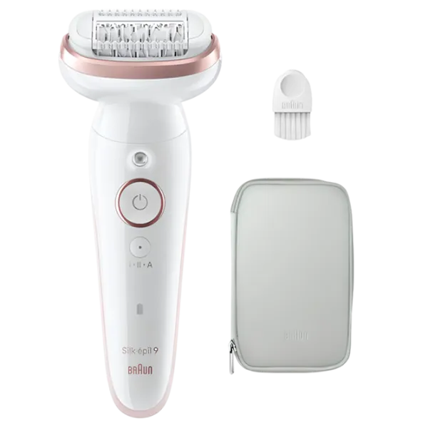 Эпилятор Braun SES 9000 Сухая/ Влажная/ Розовый Белый photo 2