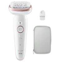 Эпилятор Braun SES 9000 Сухая/ Влажная/ Розовый Белый photo 2