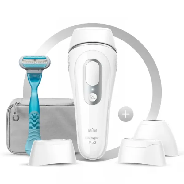 Эпилятор Braun PL3221 Сухая/ Серебристый Белый photo 3