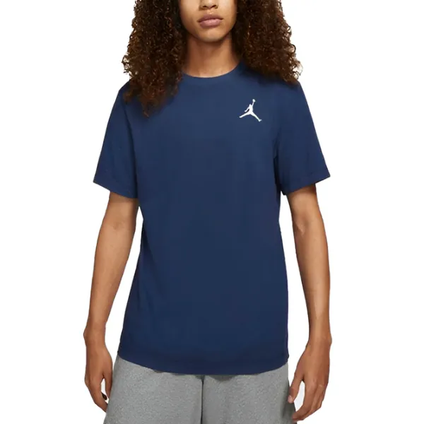 Футболка для мужчин Jordan Jumpman Emb SS Crew 100% хлопок/ Темно-синий photo 3
