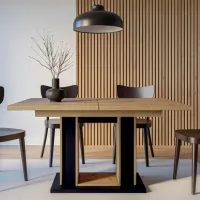 Кухонный стол раскладной Prospero Forest Artisan Oak/Black Меламиновая ДСП/ Черный photo 2