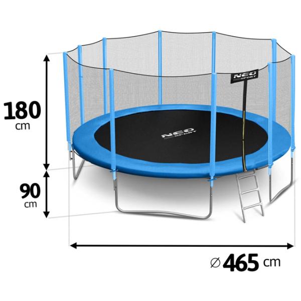 Батут Neo Sport 15FT 5488703 Blue/ Диаметр - 465 см photo 3 Батут Neo Sport 15FT 5488703 Blue/ Диаметр - 465 см photo 3
