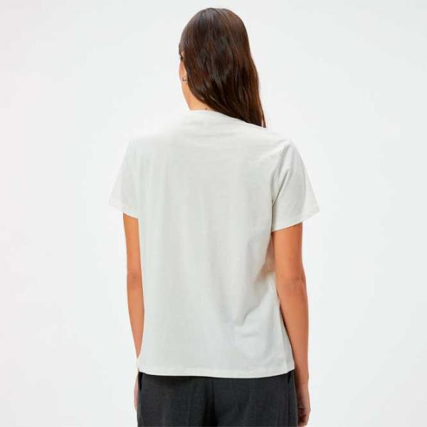 Tricou pentru femei Koton 4SAK50146EK 100% bumbac/ White photo 4