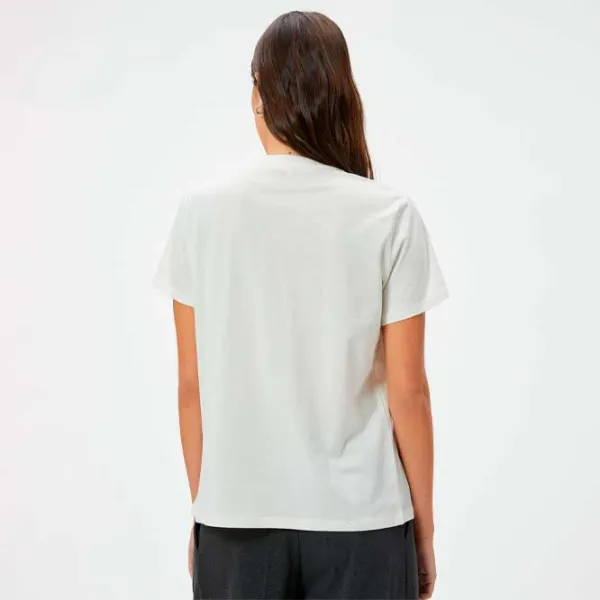 Tricou pentru femei Koton 4SAK50146EK 100% bumbac/ White photo 4