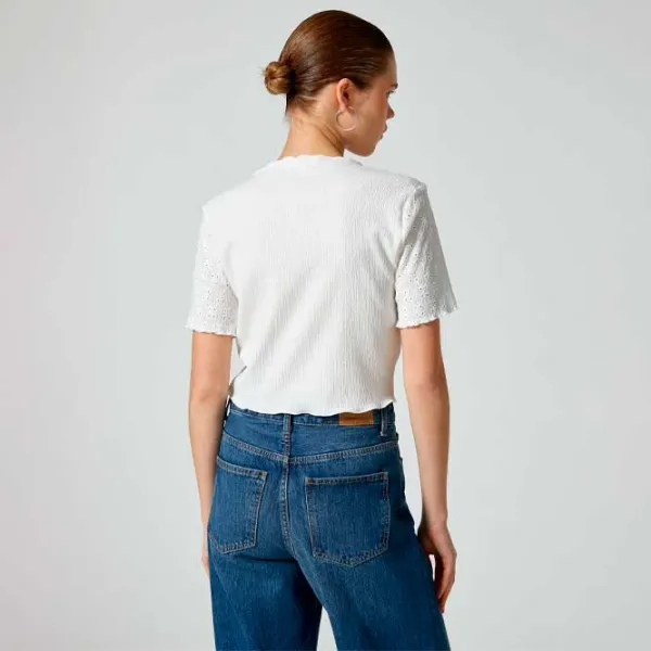 Tricou pentru femei Koton 4SAL10026IK 100% bumbac/ White photo 4