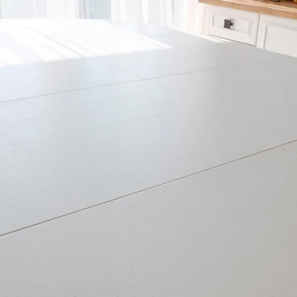 Masă de bucătărie extensibilă DecoPrim Nova Furnir Italian White+Wood Oak Leg MDF/ White photo 9