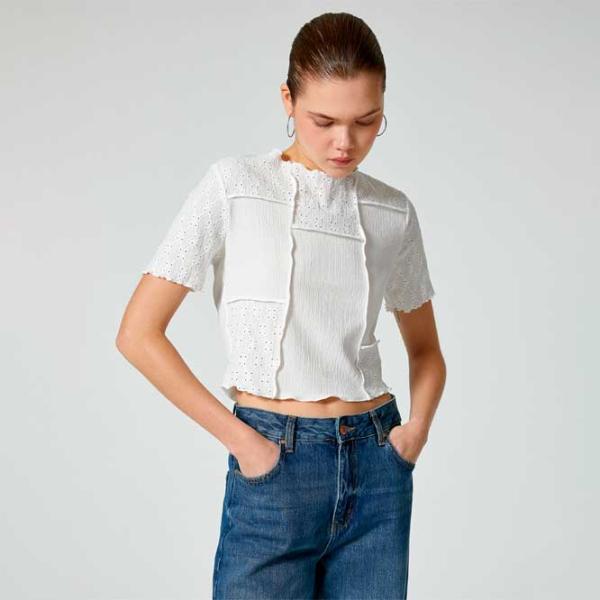 Tricou pentru femei Koton 4SAL10026IK 100% bumbac/ White photo 2