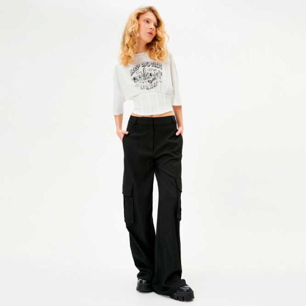 Футболка для женщин Koton 4SAL10004IK 100% хлопок/ Белый photo 4