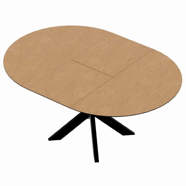 Masă de bucătărie extensibilă DecoPrim Nova Furnir Black Top+Black Leg MDF/ Black photo 6 Masă de bucătărie extensibilă DecoPrim Nova Furnir Black Top+Black Leg MDF/ Black photo 6