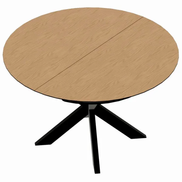 Masă de bucătărie extensibilă DecoPrim Nova Furnir Black Top+Black Leg MDF/ Black photo 7 Masă de bucătărie extensibilă DecoPrim Nova Furnir Black Top+Black Leg MDF/ Black photo 7