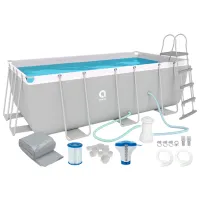 Бассейн Avenli 17727EU Promo Set 8870 л/ Каркасный/ Grey photo 2