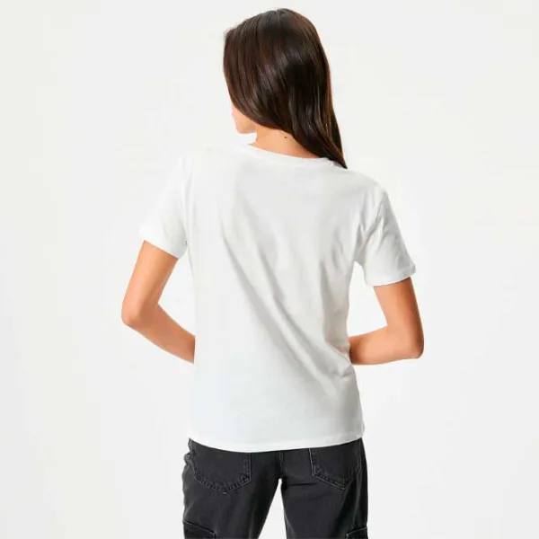 Tricou pentru femei Koton 4SAK50164EK 100% bumbac/ White photo 4 Tricou pentru femei Koton 4SAK50164EK 100% bumbac/ White photo 4