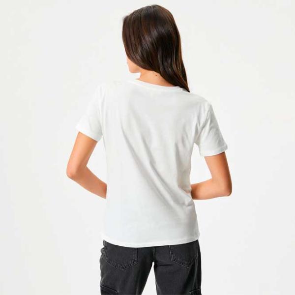 Tricou pentru femei Koton 4SAK50164EK 100% bumbac/ White photo 4 Tricou pentru femei Koton 4SAK50164EK 100% bumbac/ White photo 4