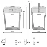 Frigider auto Peme Ice-on Cool / 26l / Mecanic / 46 W / Mint photo 6