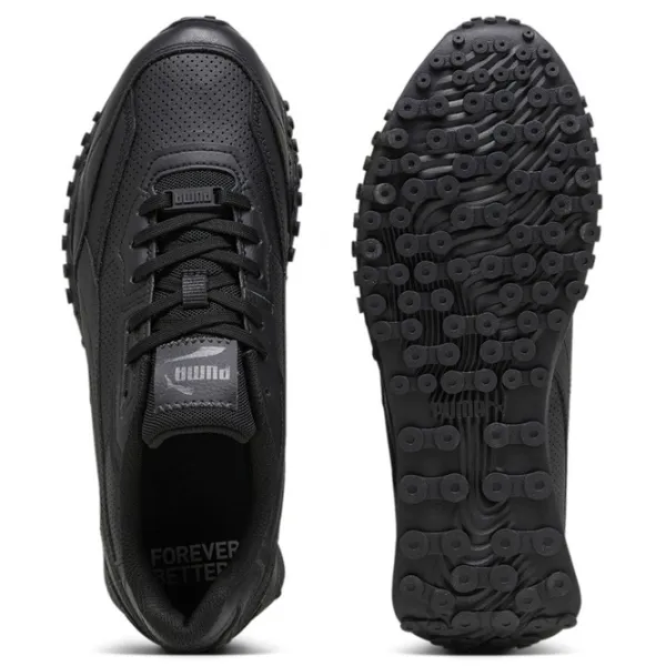 Adidași pentru bărbați Puma Blacktop Rider Leather 47/ Black photo 4