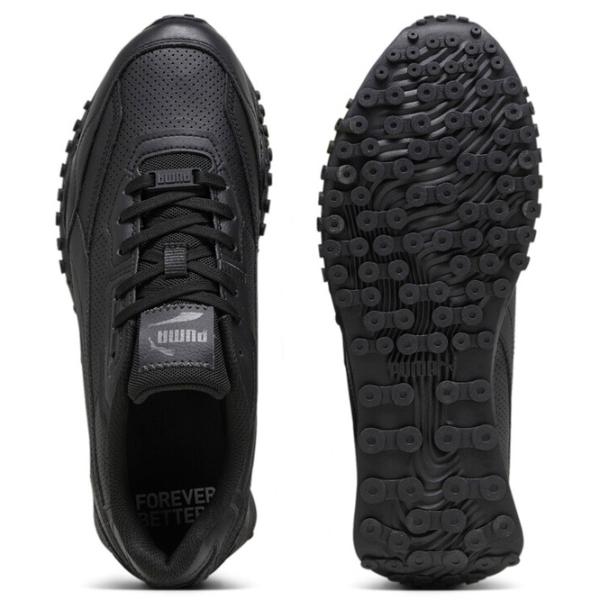 Adidași pentru bărbați Puma Blacktop Rider Leather 47/ Black photo 4
