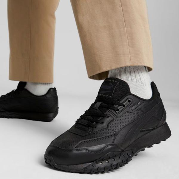 Adidași pentru bărbați Puma Blacktop Rider Leather 47/ Black photo 7