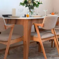Кухонный стол Fabrik Home Crown Дерево/ White photo 2