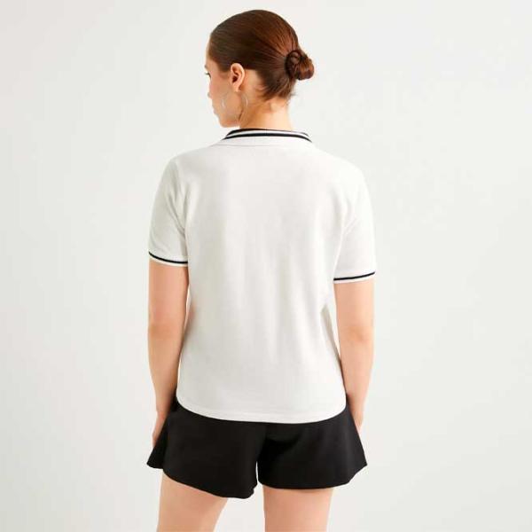 Tricou pentru femei Koton 4SAK50433EK 95% poliester/ White photo 5