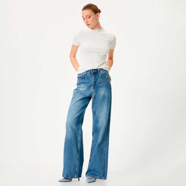 Tricou pentru femei Koton 4SAK50604EK 94% viscoză/ White photo 3