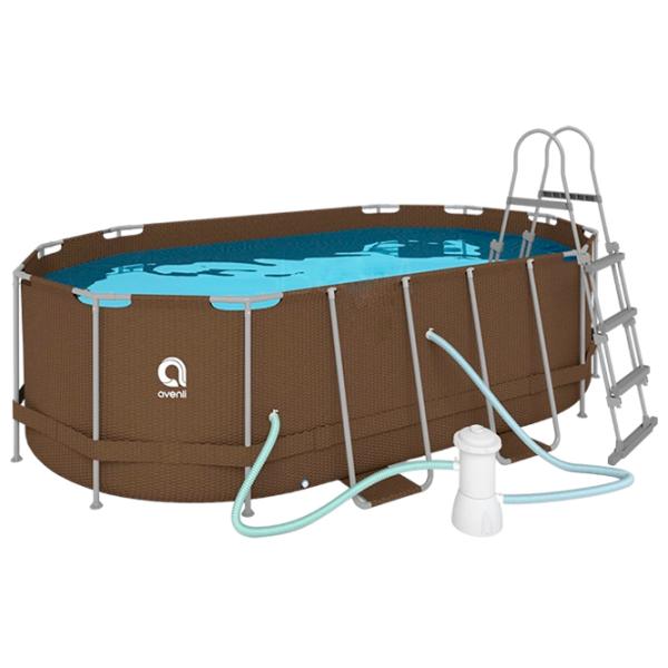 Piscină Avenli 12024EU 8073 l/ Cu cadru/ Brown photo 2
