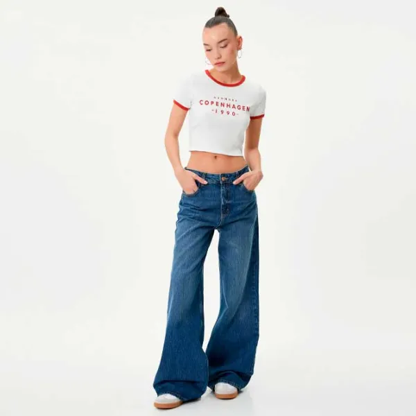 Tricou pentru femei Koton 4SAL10165IK 4 % Elastan/ White photo 3