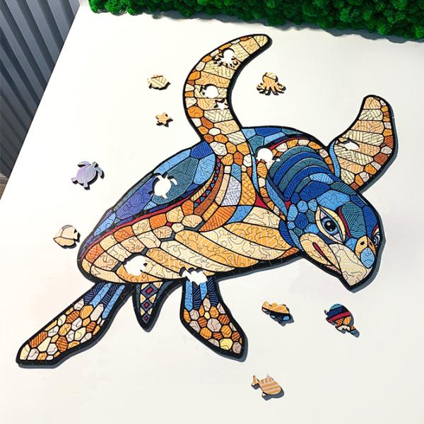 Puzzle 2D Ewa Toys Turtle M 14+/ Numărul de piese: 150 photo 5 Puzzle 2D Ewa Toys Turtle M 14+/ Numărul de piese: 150 photo 5
