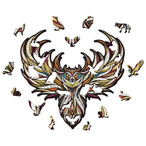 Puzzle 2D Ewa Toys Owl M 14+/ Numărul de piese: 120 photo 3 Puzzle 2D Ewa Toys Owl M 14+/ Numărul de piese: 120 photo 3