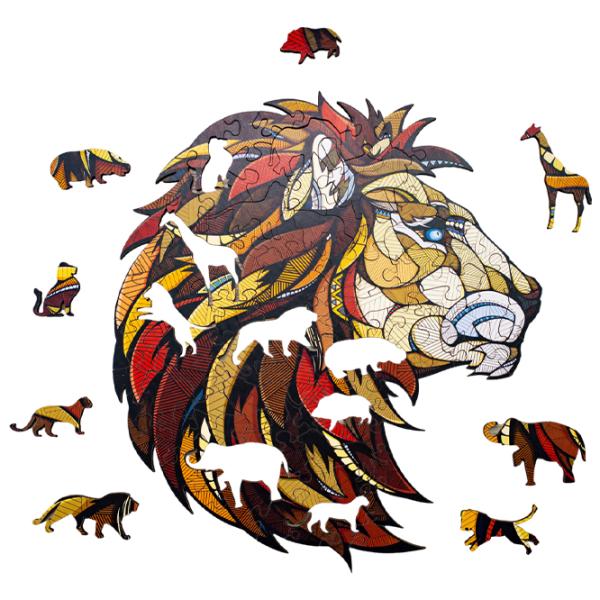 Пазл 2D Ewa Toys Lion M 14+/ Количество деталей: 100 photo 2 Пазл 2D Ewa Toys Lion M 14+/ Количество деталей: 100 photo 2